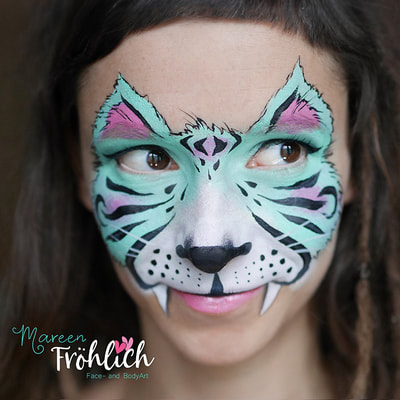 Blaue Tigermaske, Kinderschminken by Mareen Fröhlich 
